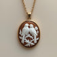 Birds Cameo Necklace