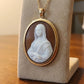 handmade mona lisa Cameo necklace 