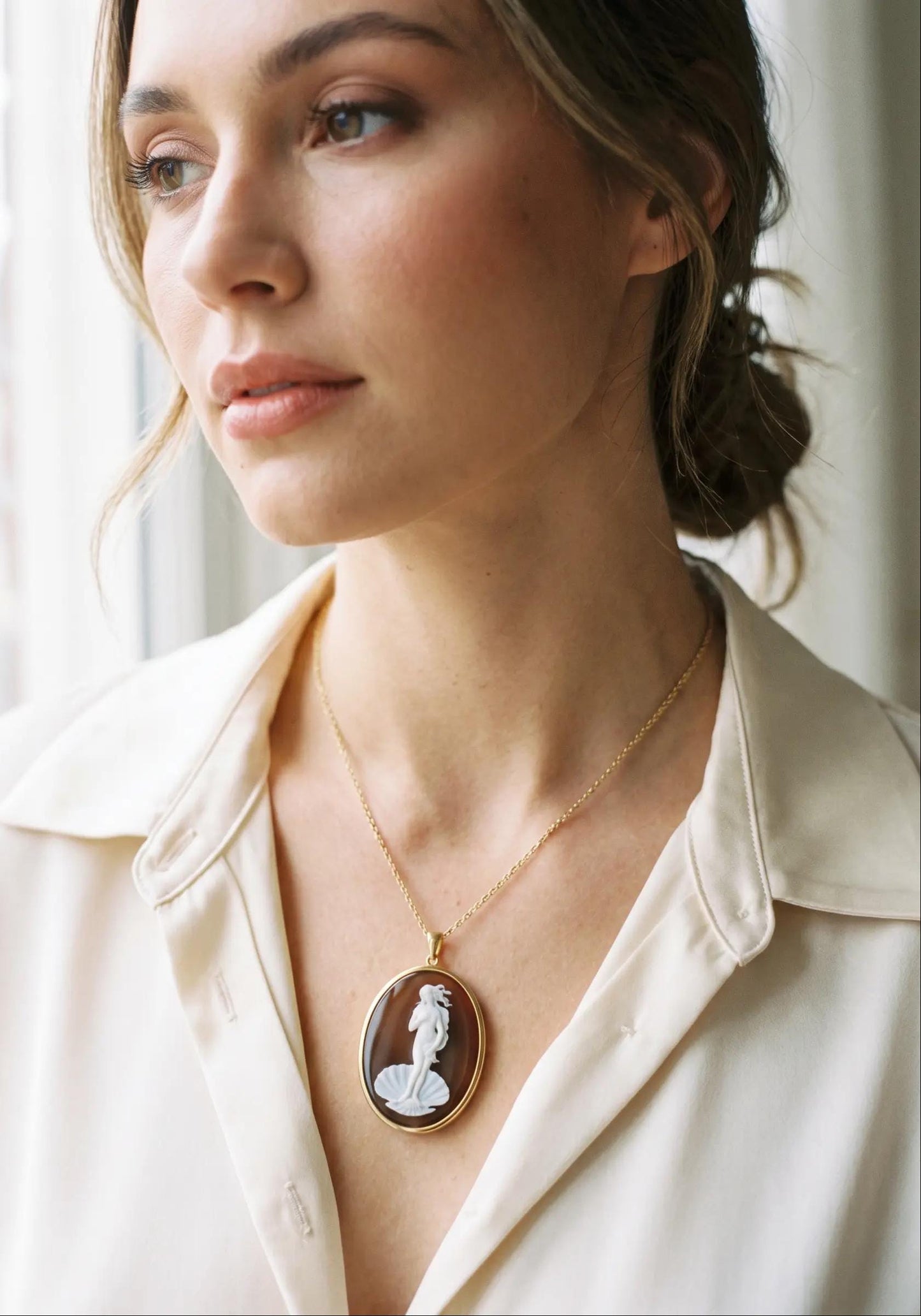 Jean-Honoré Fragonard, 'The Swing' Cameo Necklace