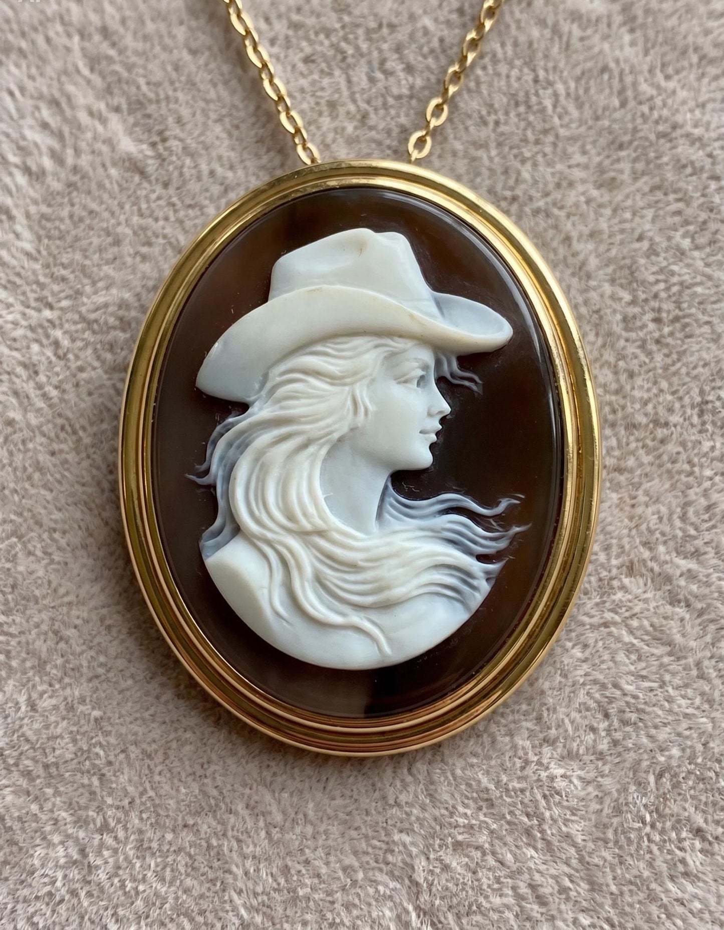 Wild Horse Cameo Pendant