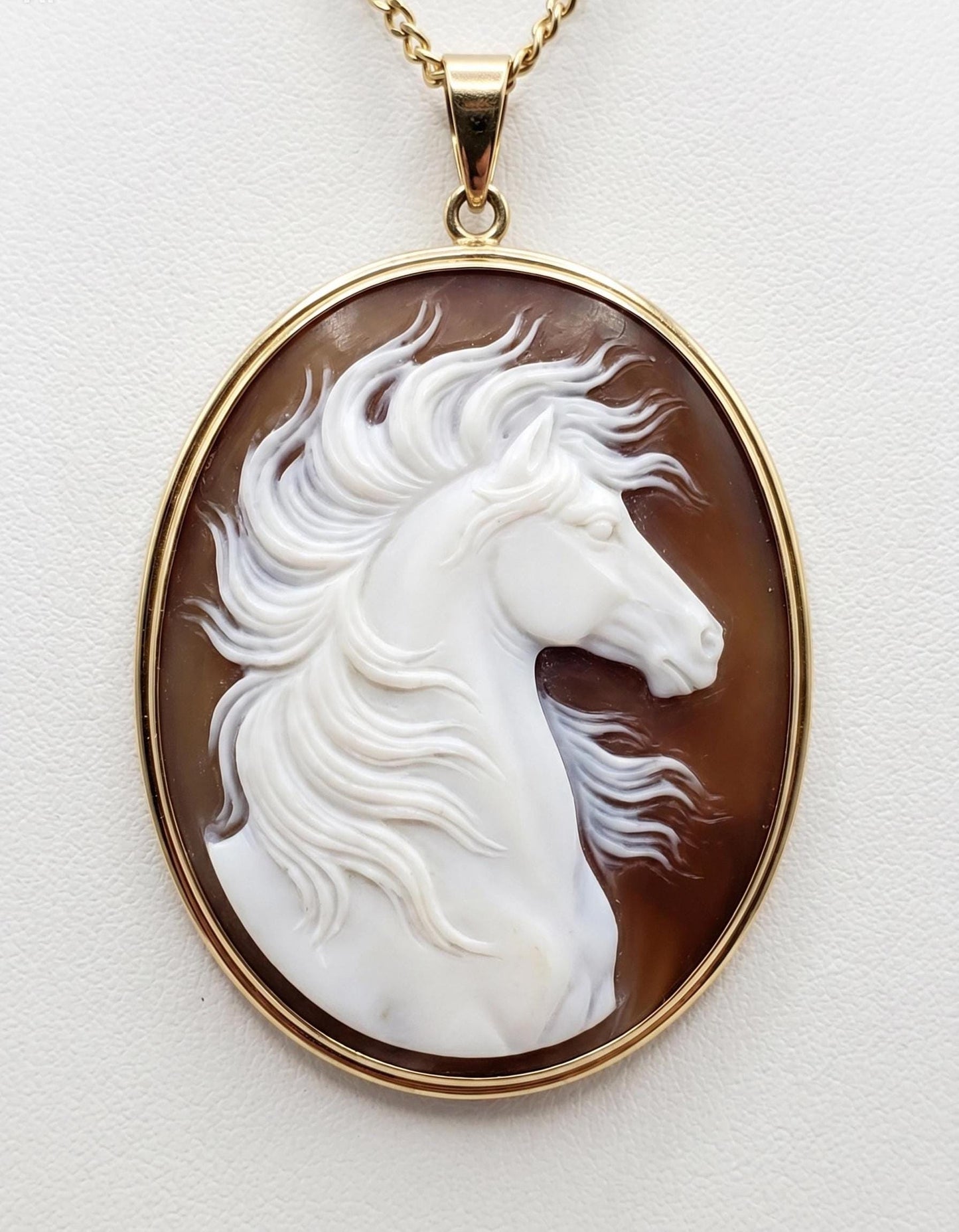Wild Horse Cameo Pendant