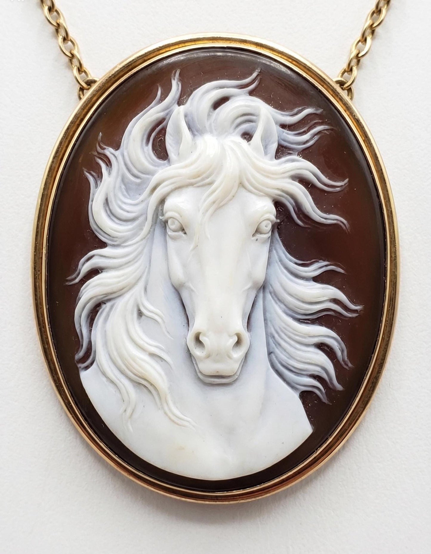 Wild Horse Cameo Pendant