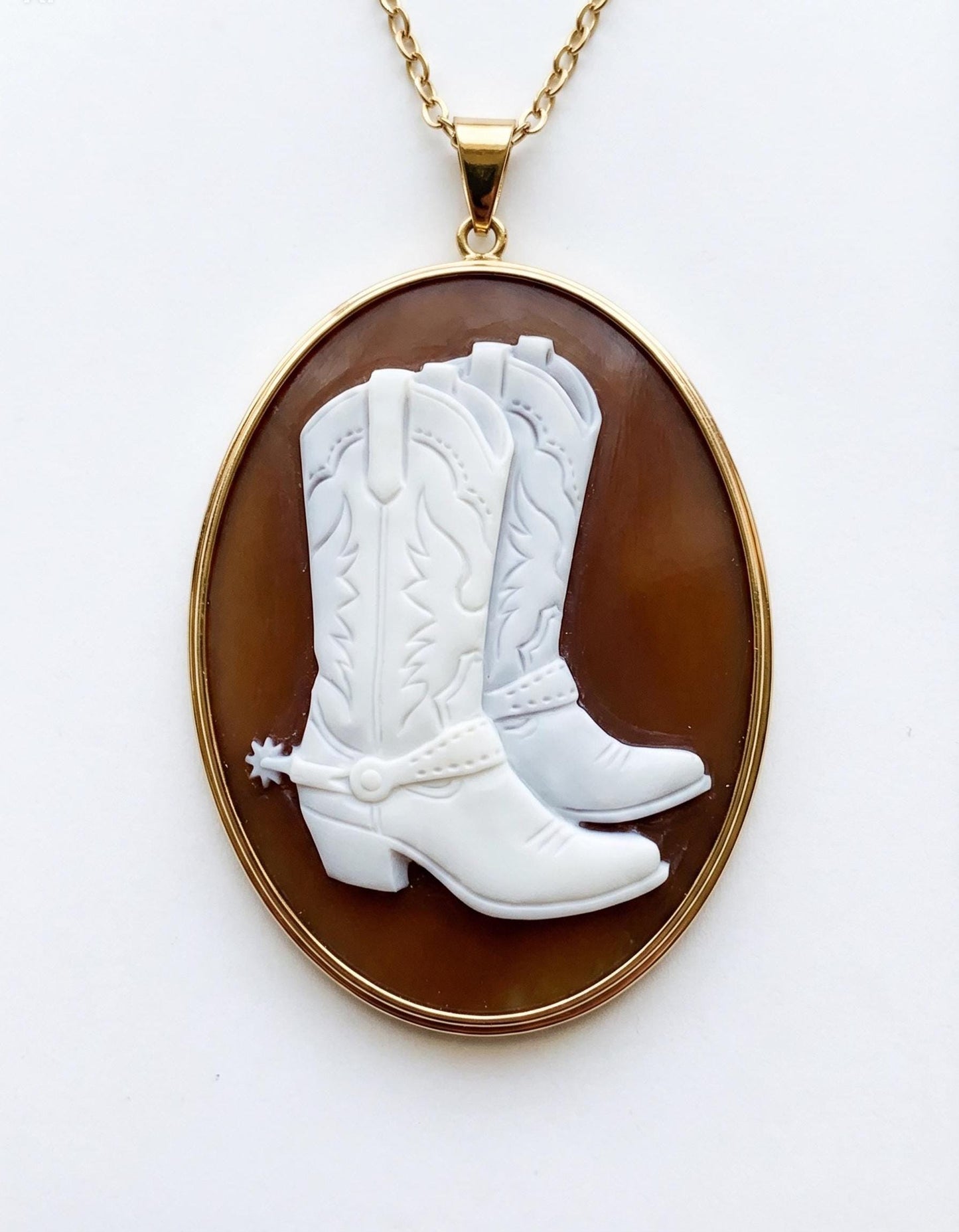 Hand Crafted COWGIRL Cameo