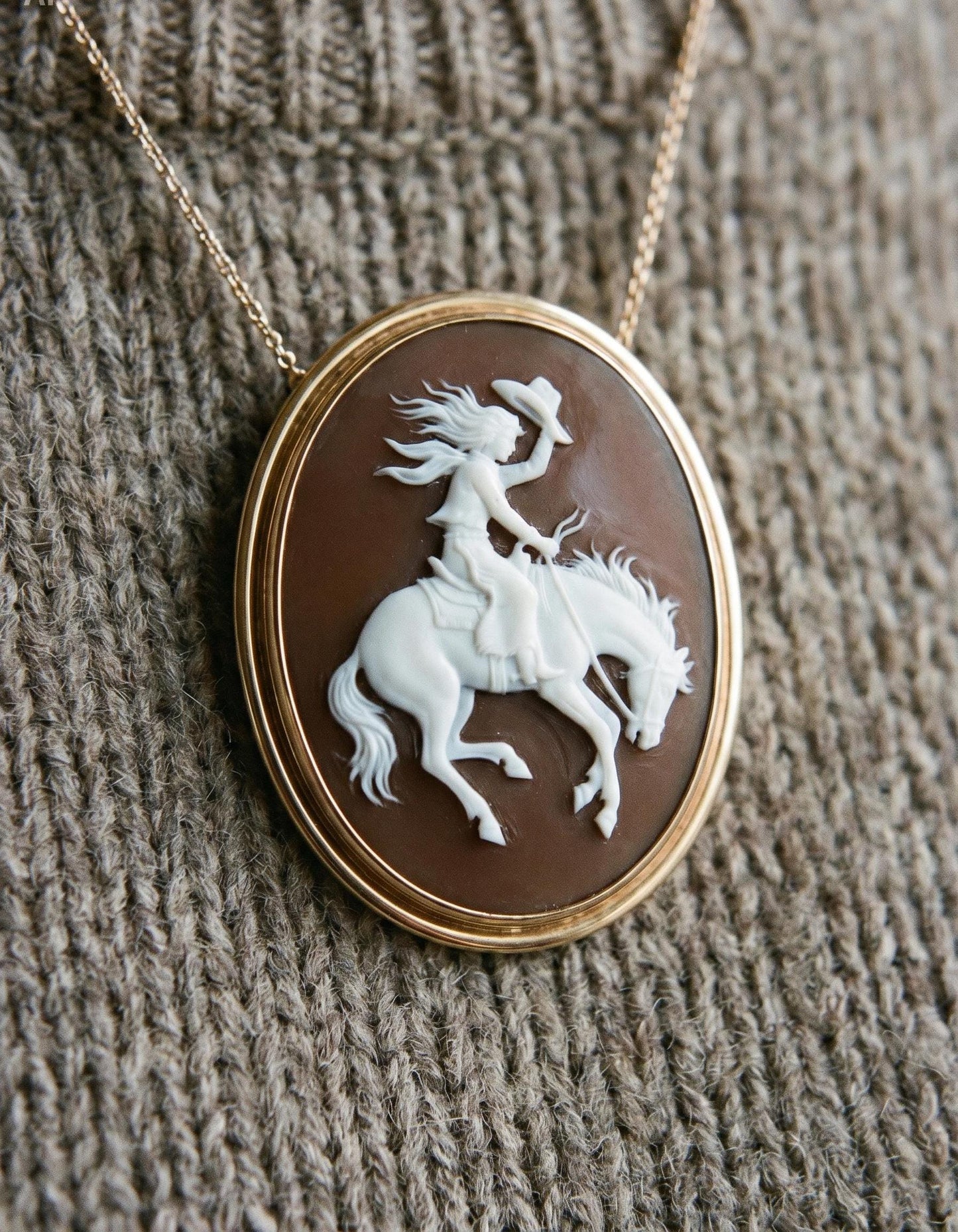 WESTERN HORSE Cameo