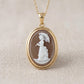 Woman With A Parasol Cameo Necklace