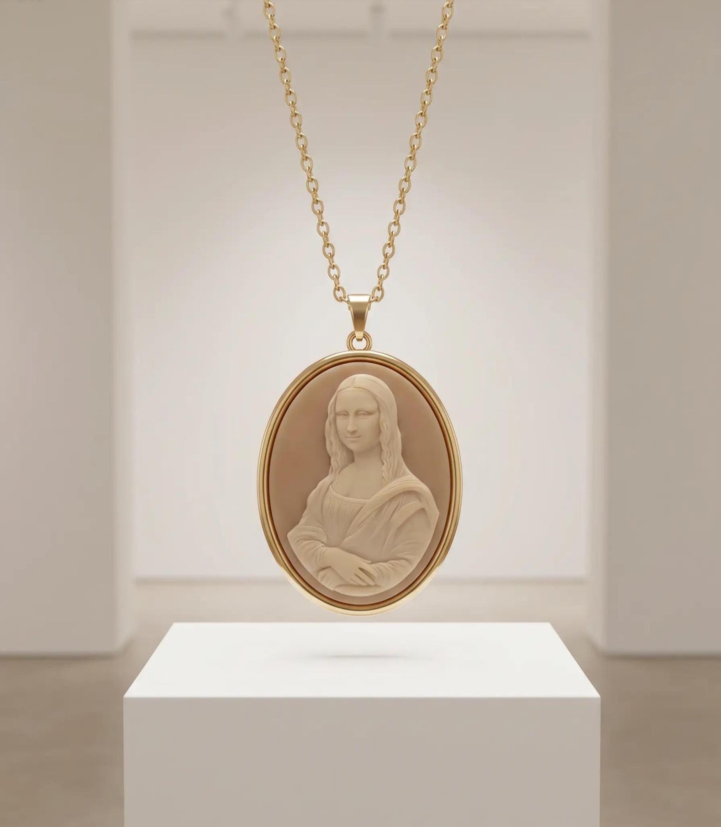 The Mona Lisa Inspired Cameo Necklace