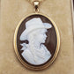 Rodeo Cowgirl Cameo Pendant