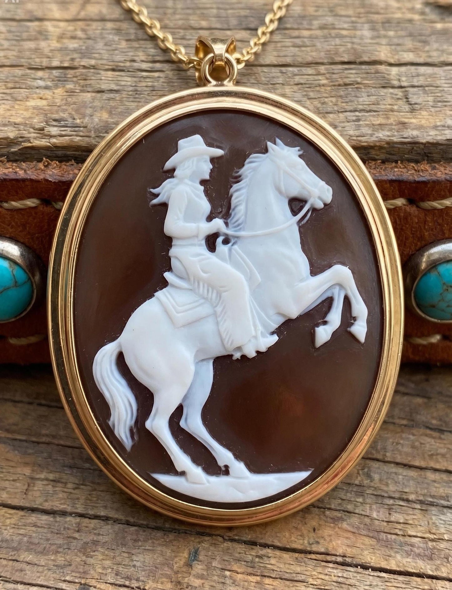 WESTERN HORSE Cameo
