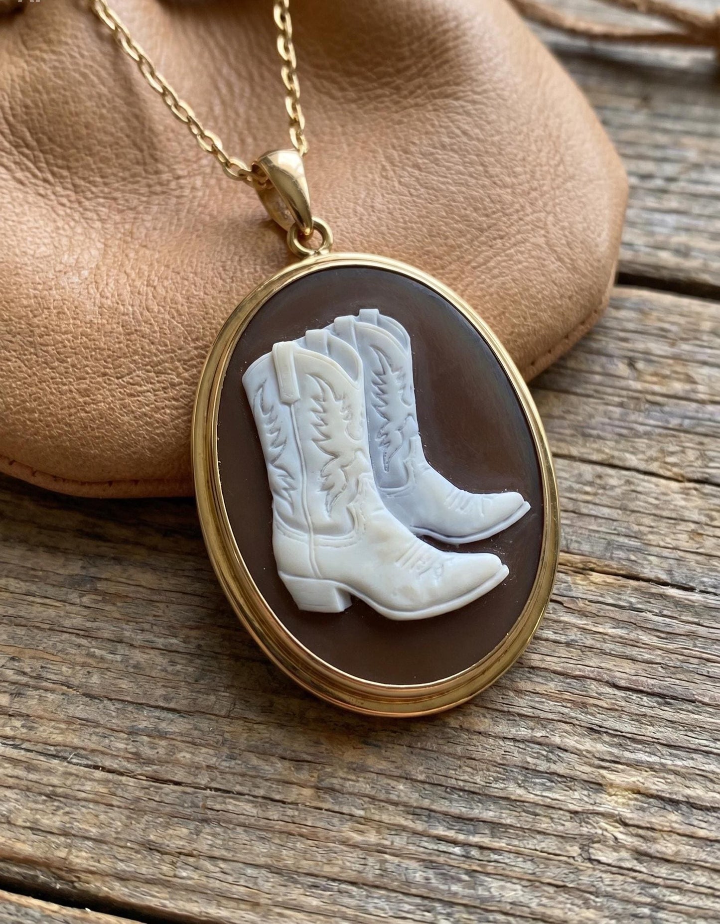 Wild Horse Cameo Pendant
