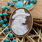 Rodeo Cowgirl Cameo Pendant