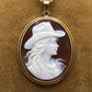 Rodeo Cowgirl Cameo Pendant