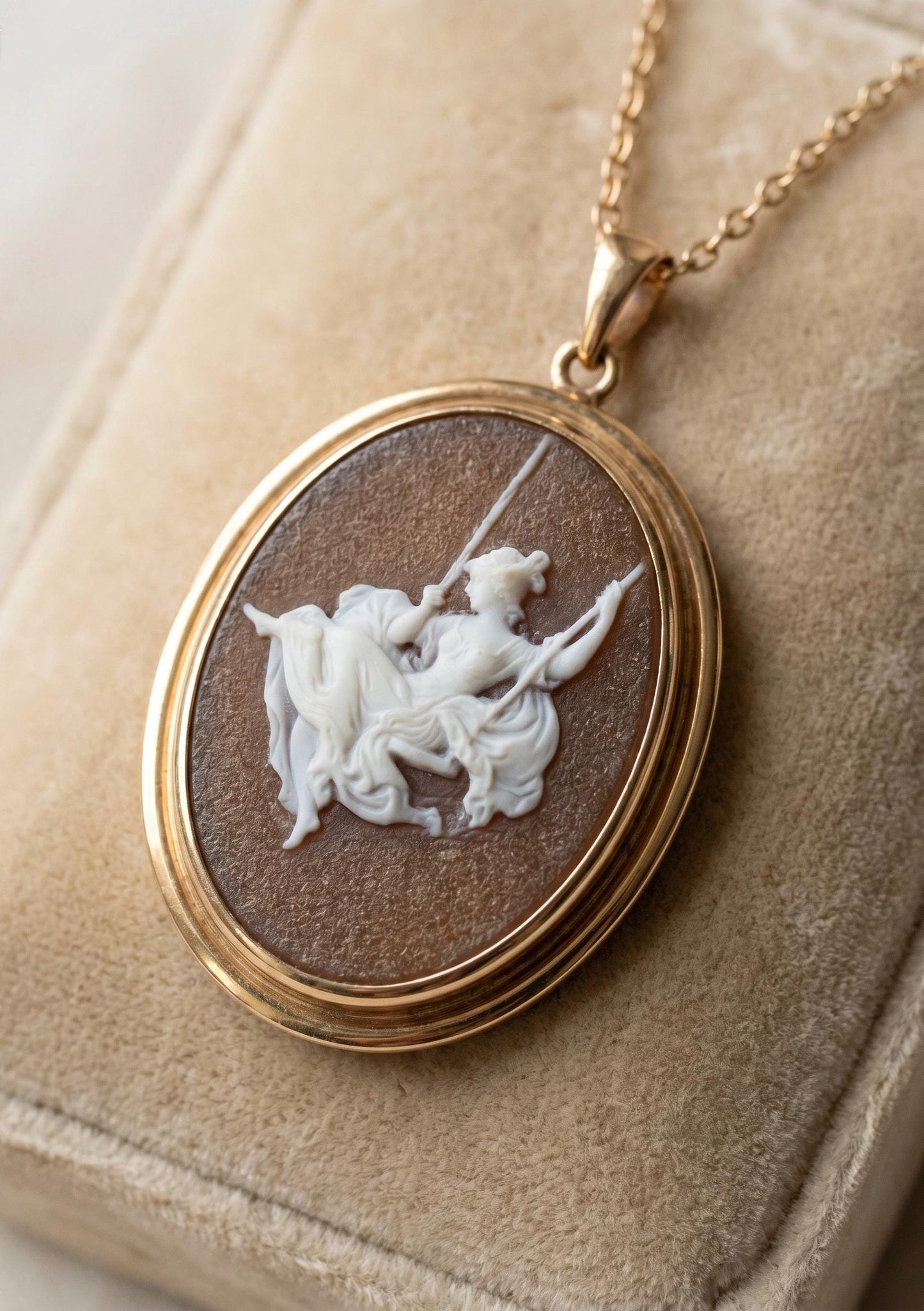Jean-Honoré Fragonard, 'The Swing' Cameo Necklace