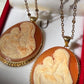 Virgin Mary Cameo Necklace, Christian Pendant, baby Jesus jewelry, 18k Gold Chain Necklace
