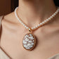 "Water Lilies" Cameo necklace