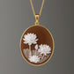 "Water Lilies" Cameo necklace