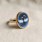 Blue Cameo Swan Necklace