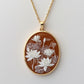 "Water Lilies" Cameo necklace