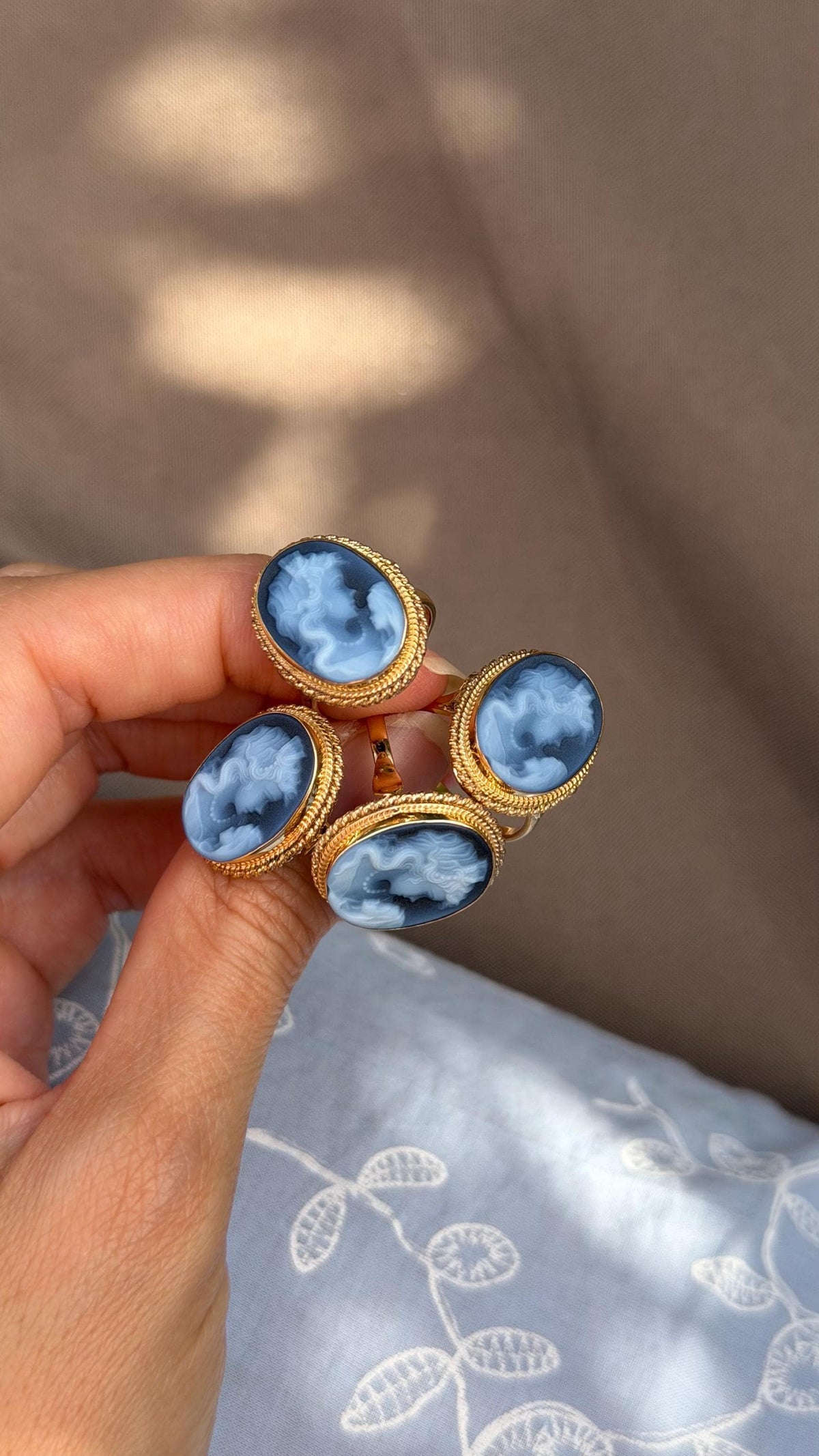 Mother & Child cameo ring