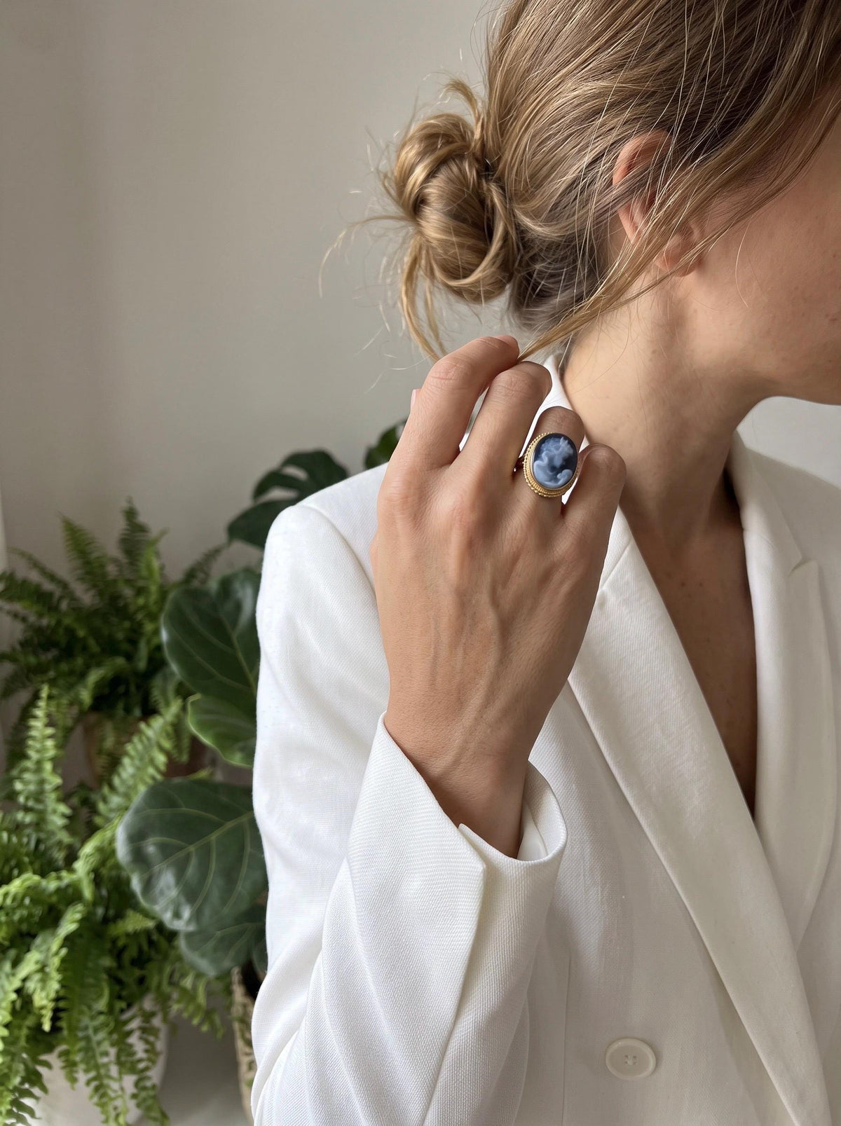 Mother & Child cameo ring