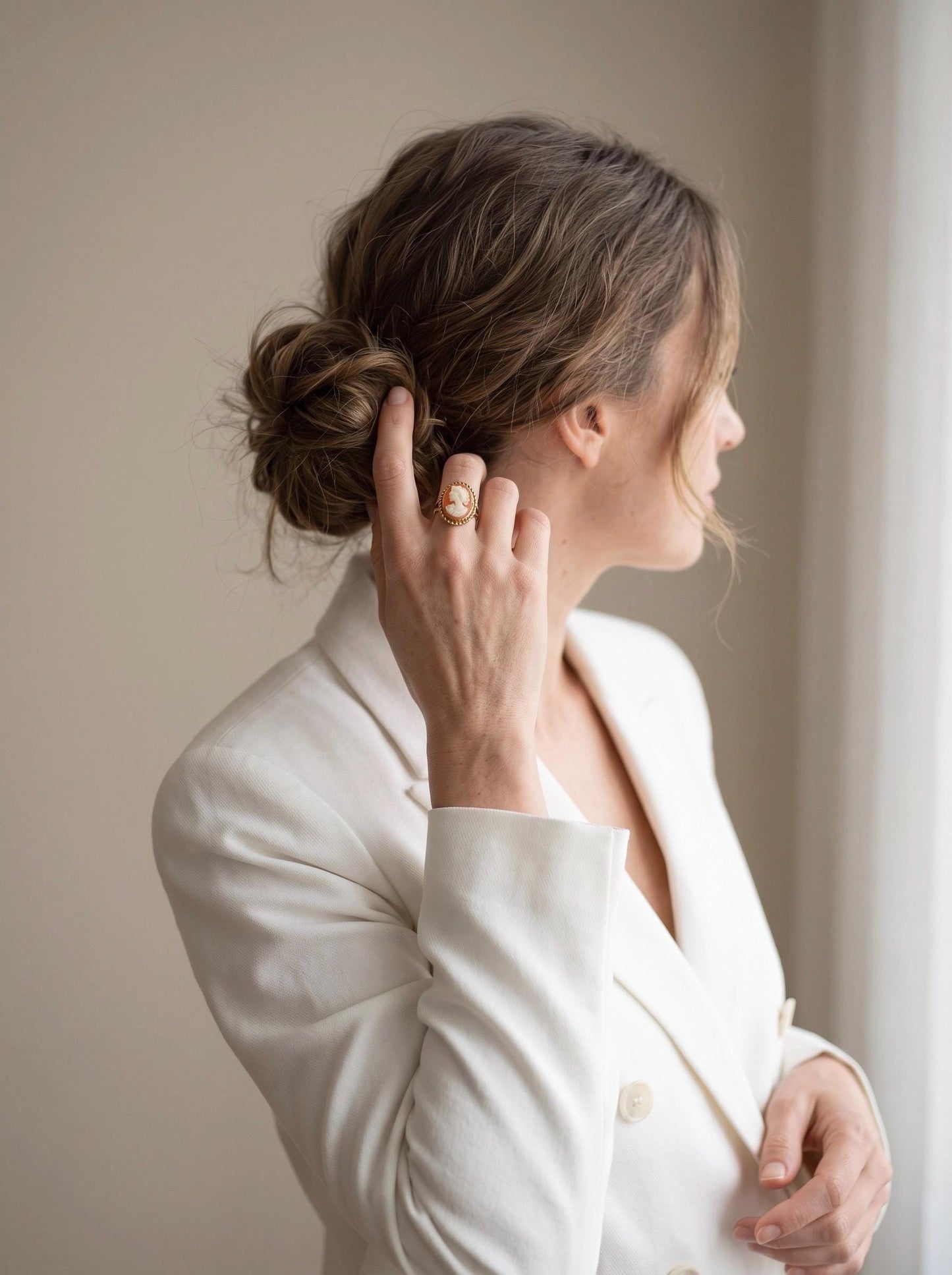 Gold Cameo Ring