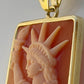Statue of Liberty Cameo Necklace