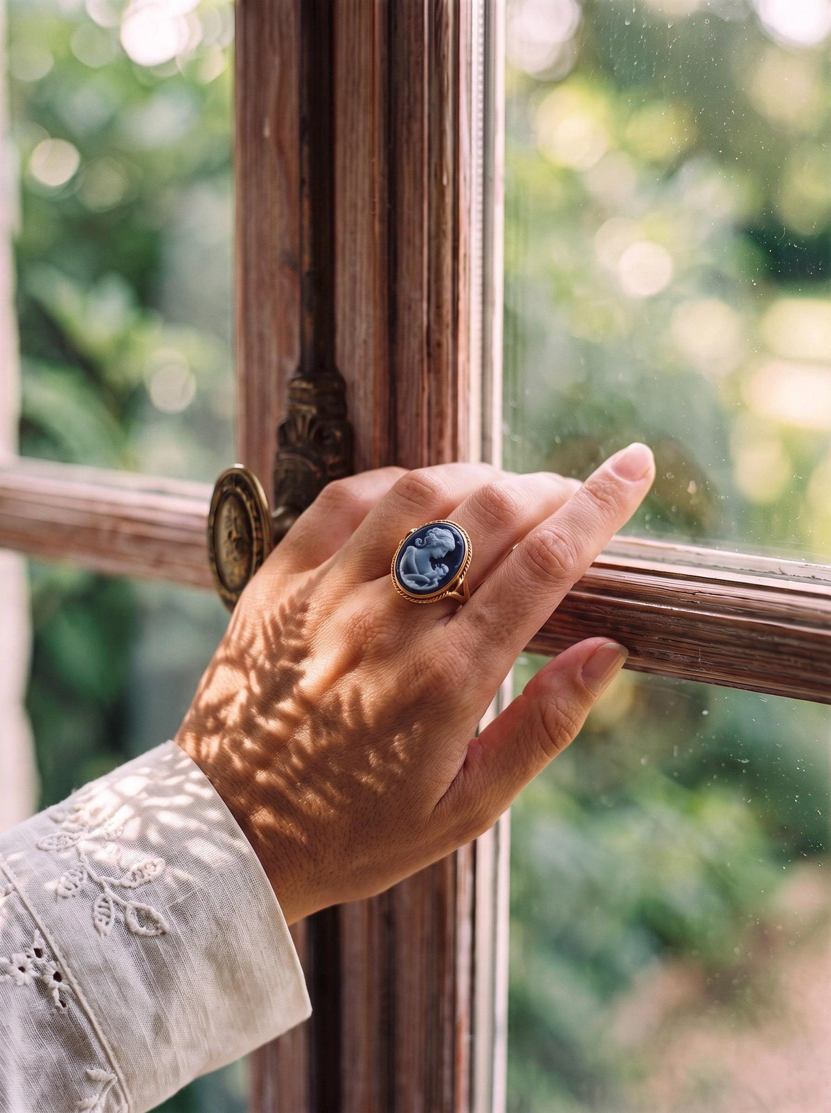 Mother & Child cameo ring