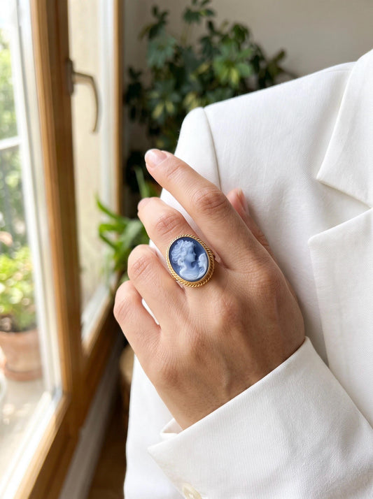 Mother & Child cameo ring