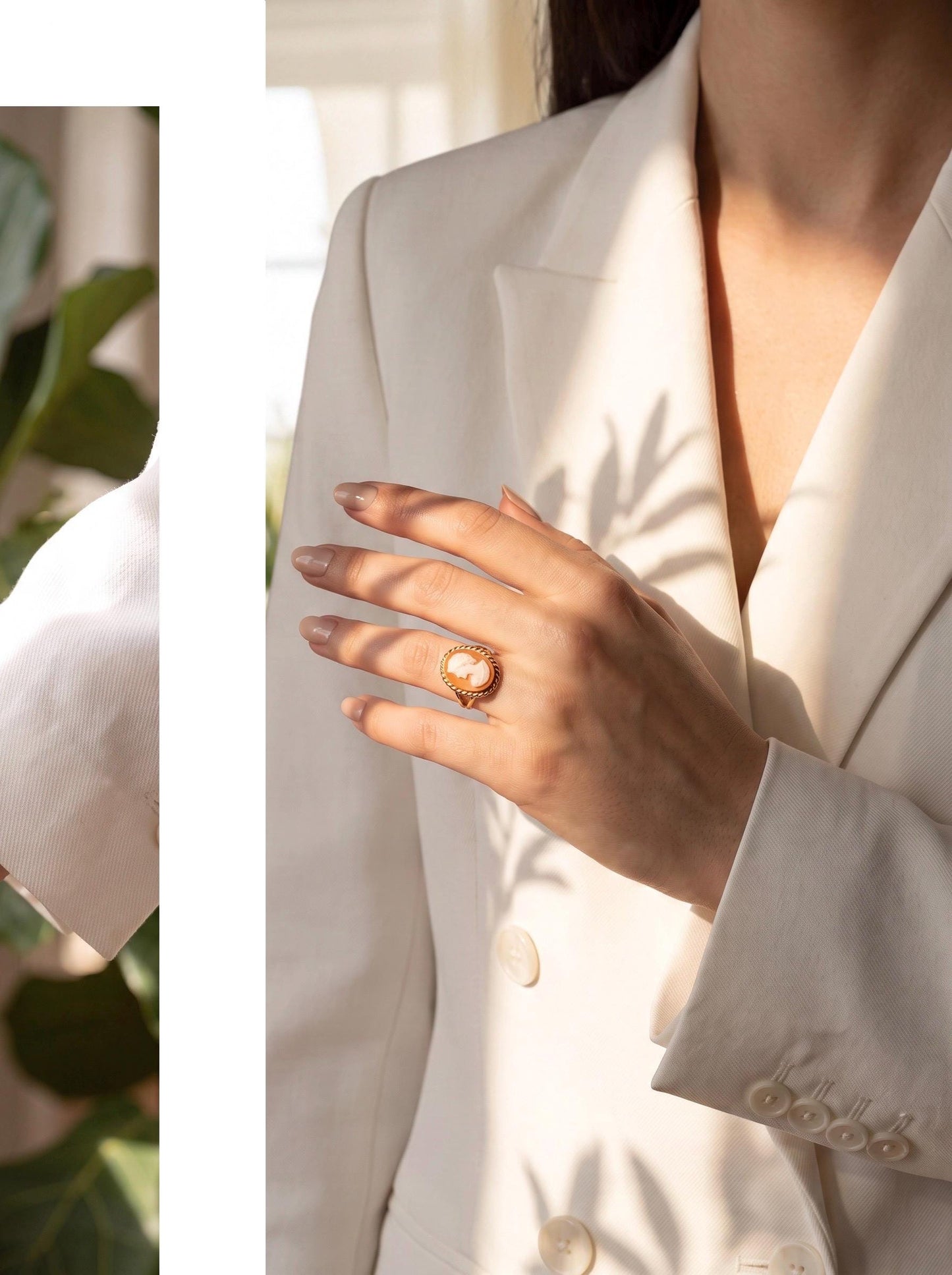 Gold Cameo Ring