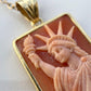 Statue of Liberty Cameo Necklace