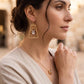 Davids Harp Cameo Earrings
