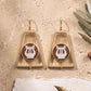 Davids Harp Cameo Earrings