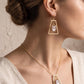 Davids Harp Cameo Earrings