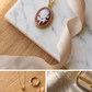 Square classic cameo necklace