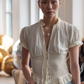 vintage style cameo necklace with silver frame handmade cameo from italy, featured on the New York Fashion Week runway