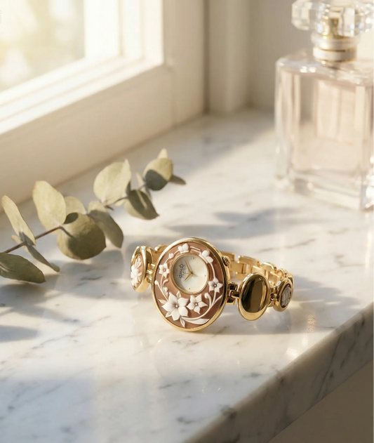 Floral Cameo Watch - Endless Blossom