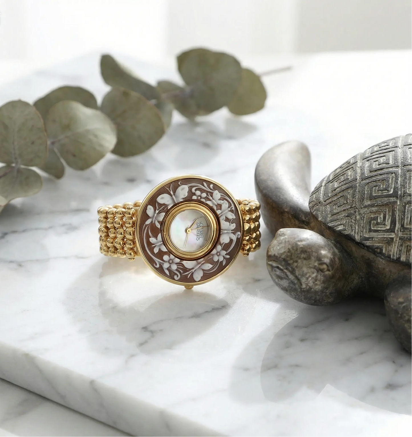 Floral Cameo Watch - Honeydew Blossom