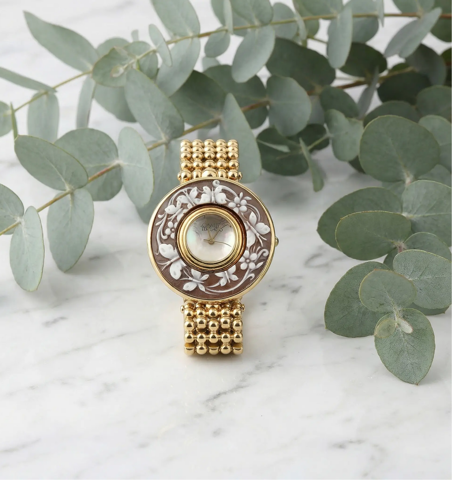 Floral Cameo Watch - Honeydew Blossom