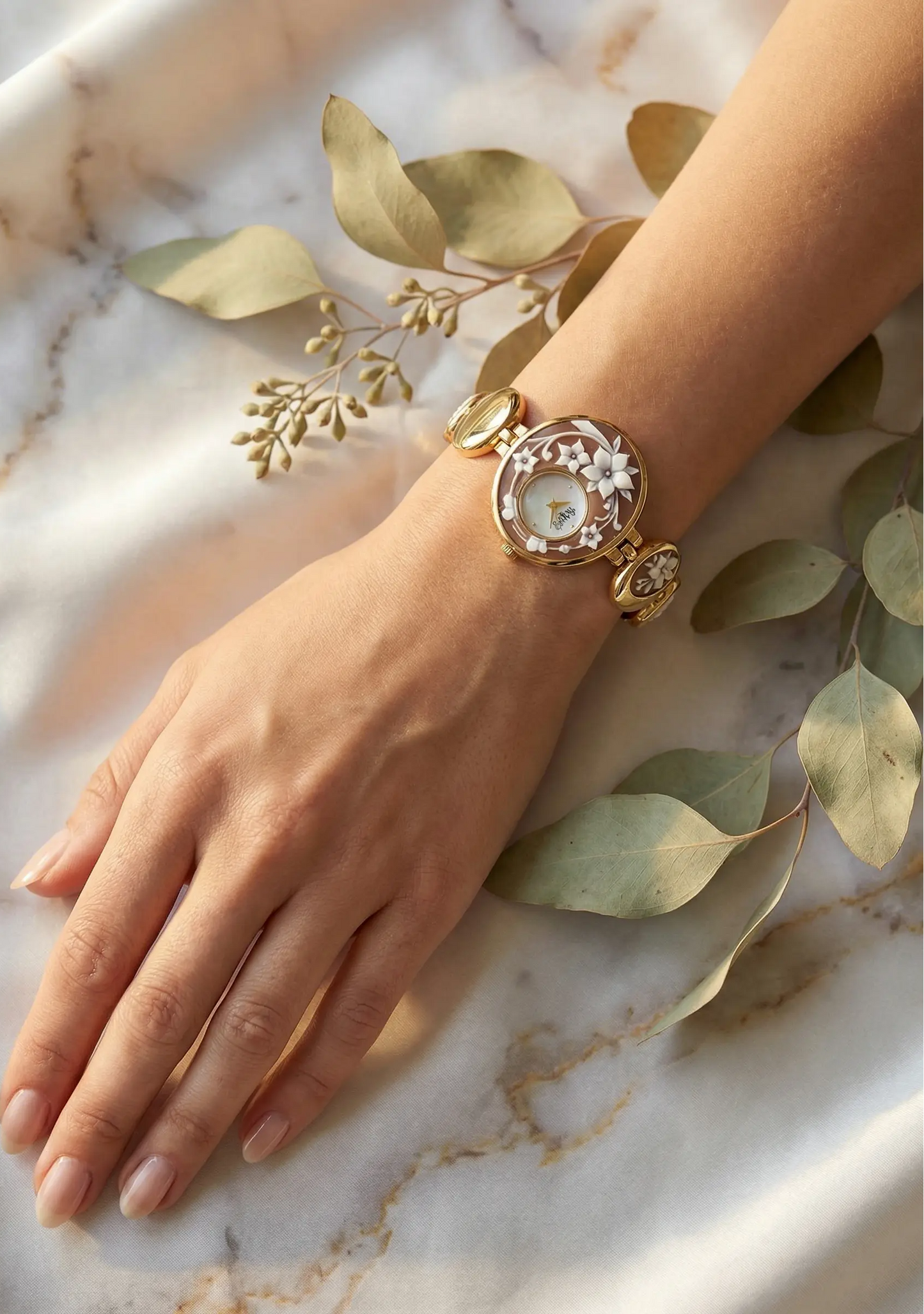 Floral Cameo Watch - Endless Blossom