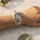 Floral Cameo Watch - Vanilla Silk