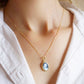 COLLIER BLEU ANNIE MAE - OR
