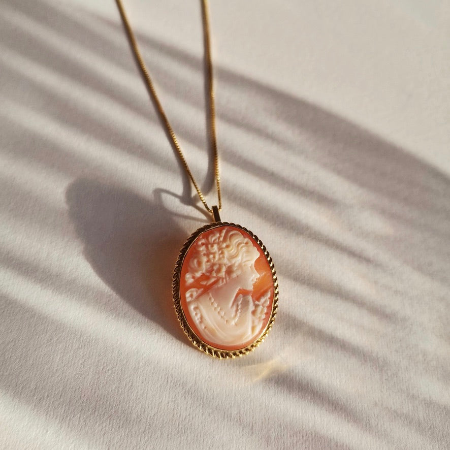 COLLIER CAMÉE CLASSIQUE - DORÉ