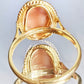 BAGUE CAMÉE CLASSIQUE - DORÉ