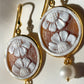 FLORAL CAMEO EARRINGS